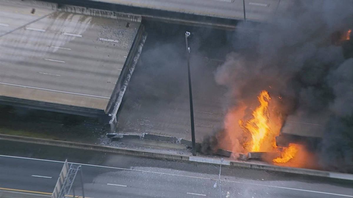 Three arrested in connection to the collapse of Atlanta’s busiest interstate 