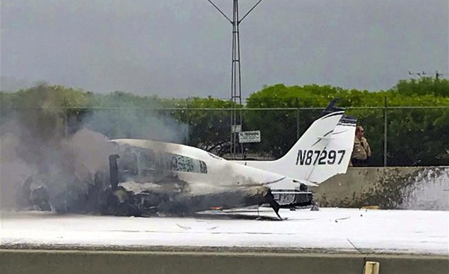 A plane crashed into a California freeway, and, nobody noticed