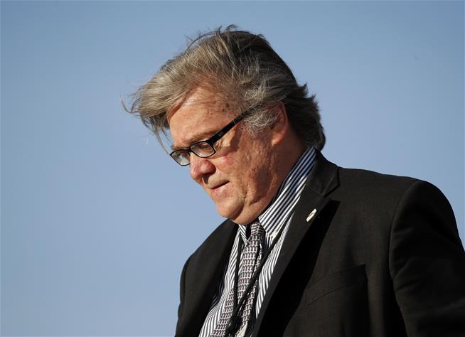 BYE BYE BANNON:  Alt-Right knucklehead Steve Bannon OUT at the White House