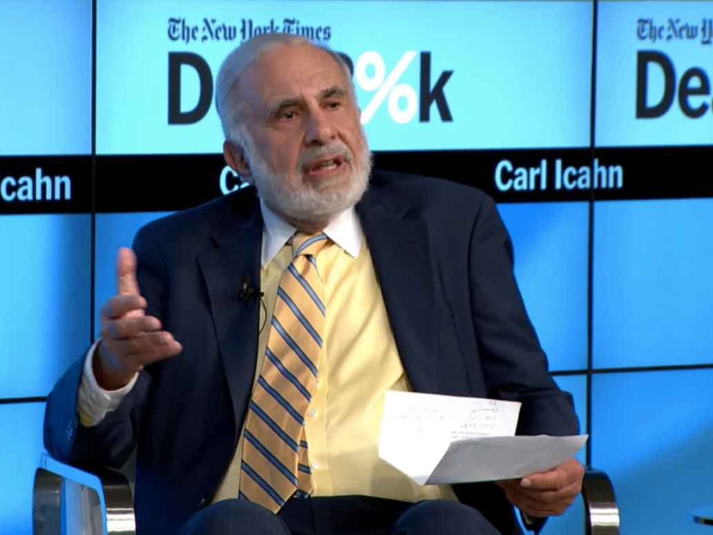 Carl ICahn just literally walked into federal criminal charges