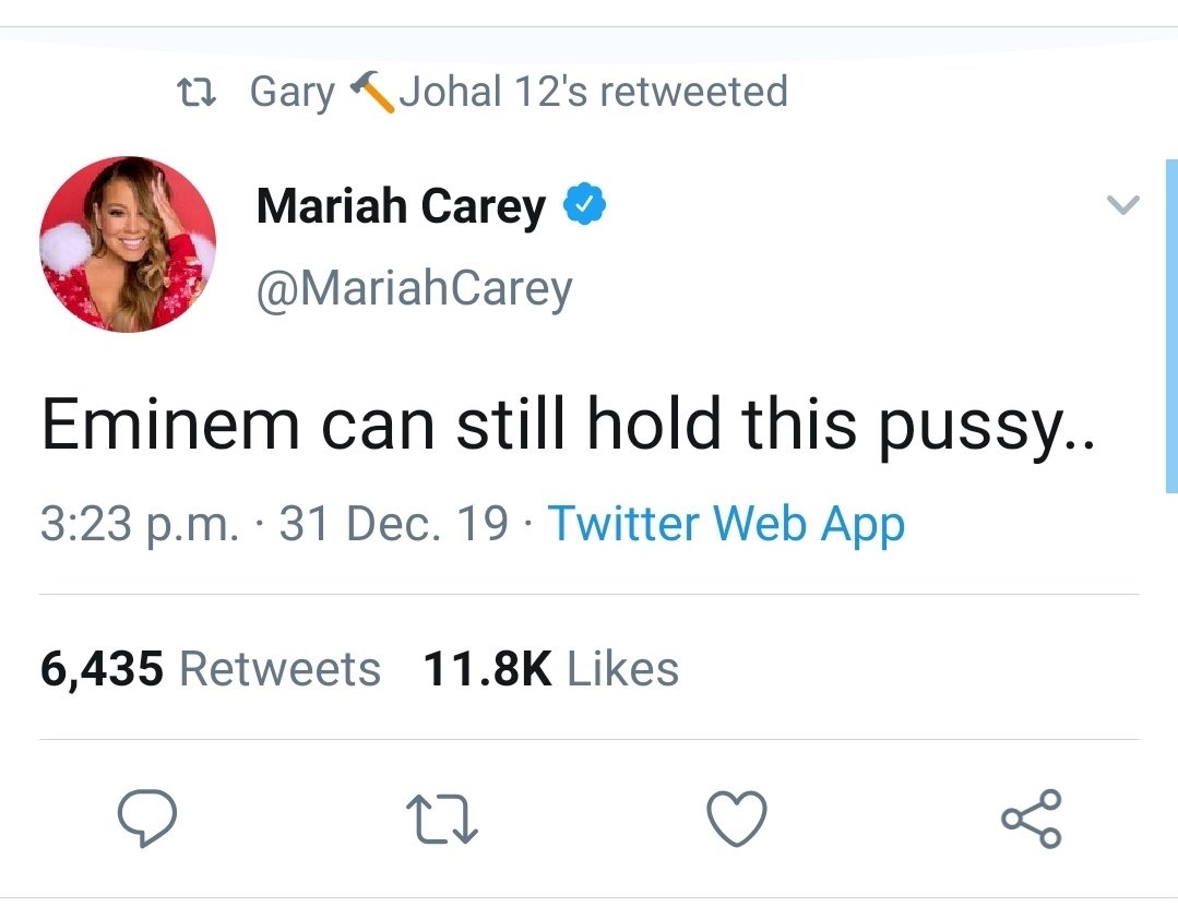 Mariah Carey ‘s Twitter has been hacked
