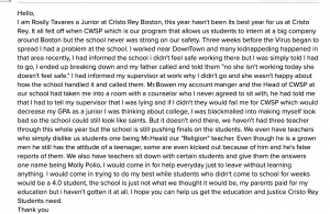 Exclusive: “They failed us, they failed our parents” Cristo Rey students in Boston sound the alarm about life at controversial school
