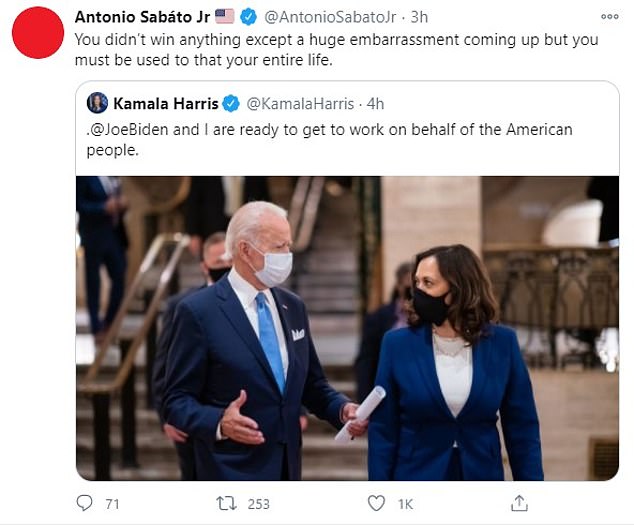 Irrelevant right-wing celebs lash out at Biden & Kamala Harris ‘s landslide win